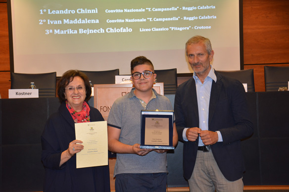 I classificato Leandro Chinnì Convitto Nazionale “T. Campanella” – Reggio Calabria