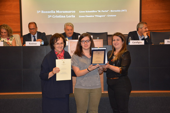 III classificata ex aequo Rossella Moramarco Liceo Scientifico “M. Parisi” – Bernalda (MT)