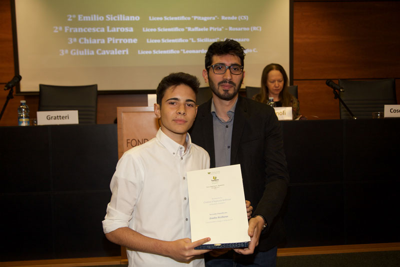 II classificato ex-aequo Emilio Siciliano Liceo Scientifico “Pitagora”-  Rende (CS)